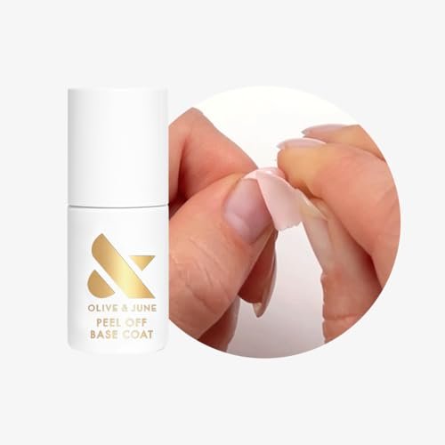 Olive & June Peel Off Base Coat - Non-Damaging, Acetone-Free Removal, Long-Lasting Salon-Quality Manicure at Home - Vegan, HEMA-Free, Cruelty-Free (0.46 Fl Oz) Avelisse