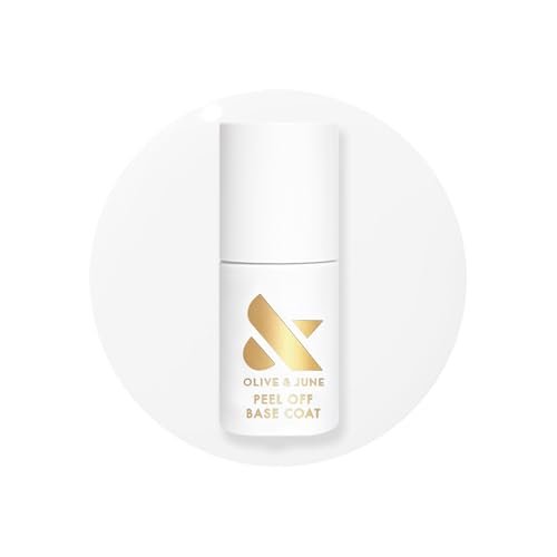 Olive & June Peel Off Base Coat - Non-Damaging, Acetone-Free Removal, Long-Lasting Salon-Quality Manicure at Home - Vegan, HEMA-Free, Cruelty-Free (0.46 Fl Oz) Avelisse