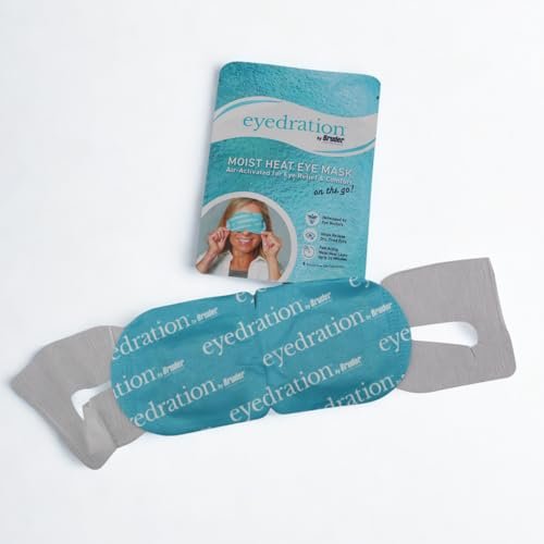 Bruder Air-Activated Eye Steam Mask – Dry Eye Relief, Disposable Heated Eye Mask, Gentle Soothing Hydrating, No Microwave Needed, Convenient Lightweight 10 Single Use Compresses Avelisse
