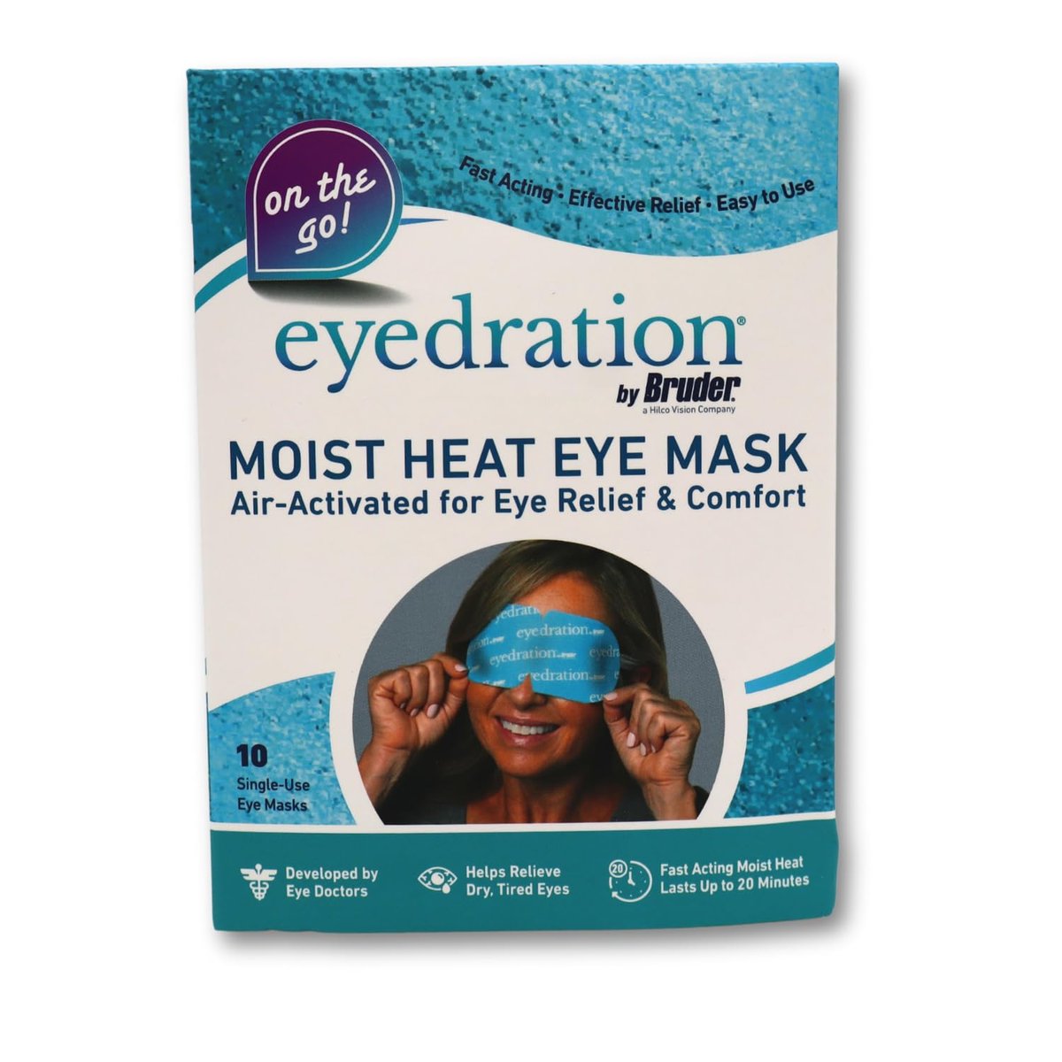 Bruder Air-Activated Eye Steam Mask – Dry Eye Relief, Disposable Heated Eye Mask, Gentle Soothing Hydrating, No Microwave Needed, Convenient Lightweight 10 Single Use Compresses Avelisse