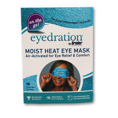 Bruder Air-Activated Eye Steam Mask – Dry Eye Relief, Disposable Heated Eye Mask, Gentle Soothing Hydrating, No Microwave Needed, Convenient Lightweight 10 Single Use Compresses Avelisse
