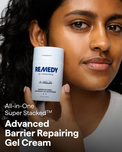 Remedy for Light Moisture | Barrier Repairing Hydrating Lightweight Gel Moisturizer Water Cream for Normal to Oily Skin | By Dermatologist Dr. Shah, 1.7 fl. Oz Avelisse