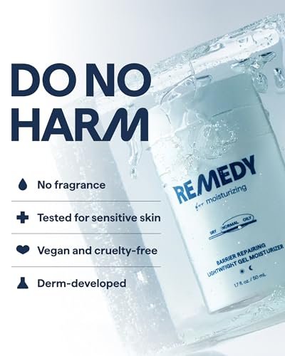 Remedy for Light Moisture | Barrier Repairing Hydrating Lightweight Gel Moisturizer Water Cream for Normal to Oily Skin | By Dermatologist Dr. Shah, 1.7 fl. Oz Avelisse