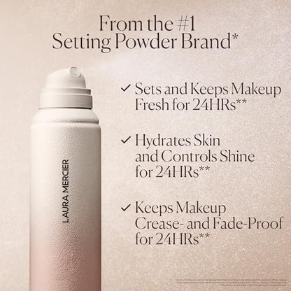 Laura Mercier Translucent Hydrating Setting Spray Ultra-Blur, Micro-Fine Blurring Face Mist, 24HR Shine Control, Natural Finish, Smudge & Transfer-Proof, Infused with Hyaluronic Acid + Niacinamide Avelisse