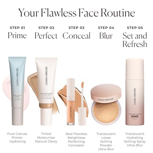 Laura Mercier Translucent Hydrating Setting Spray Ultra-Blur, Micro-Fine Blurring Face Mist, 24HR Shine Control, Natural Finish, Smudge & Transfer-Proof, Infused with Hyaluronic Acid + Niacinamide Avelisse