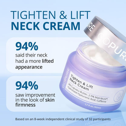 goPure Sculpting Duo Set: Tighten & Lift Neck Cream & Sculpt & Tone Arm Cream - Firms Crepey, Loose Skin - Advanced Fast-Absorbing Formula Avelisse