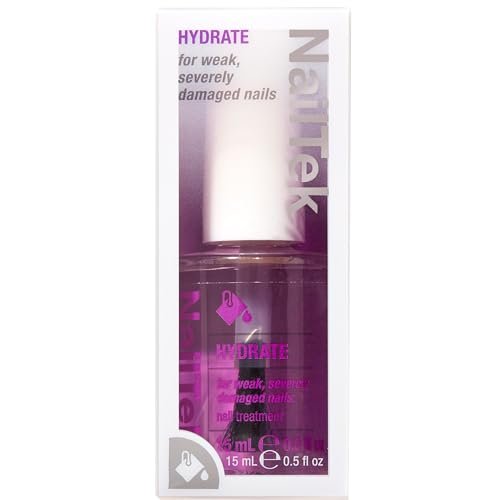 Nail Tek Hydrate Formula 4 – Moisturizing Nail Strengthener for Weak & Damaged Nails, 0.5 fl oz Avelisse