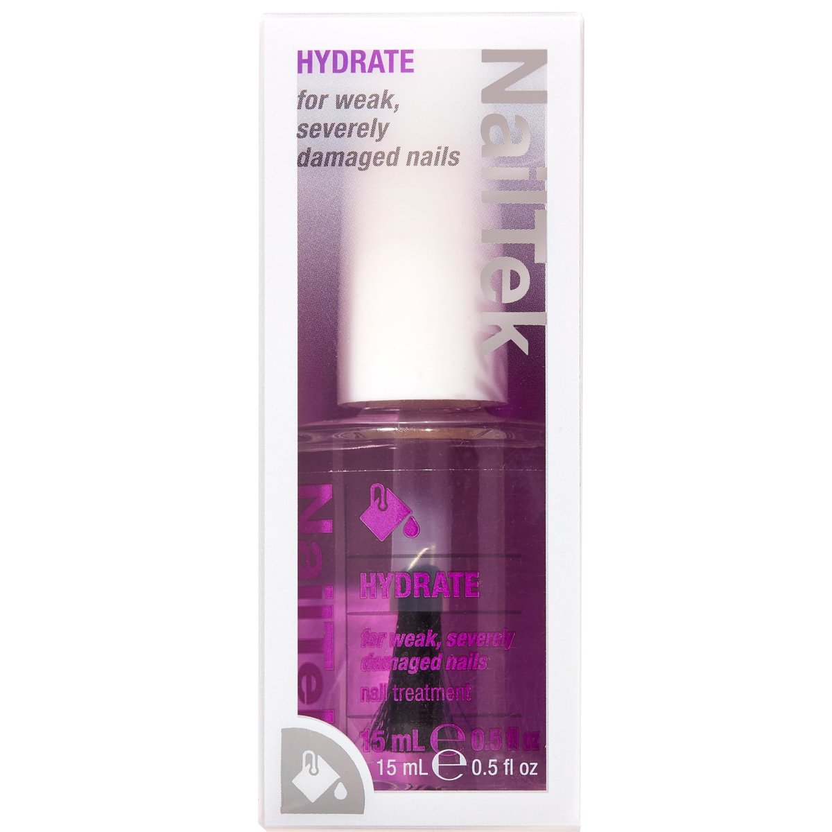 Nail Tek Hydrate Formula 4 – Moisturizing Nail Strengthener for Weak & Damaged Nails, 0.5 fl oz Avelisse