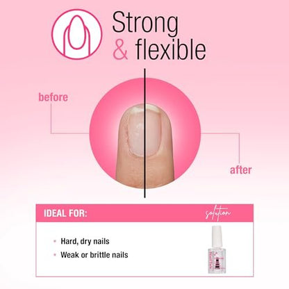 Nail Tek Nail Strengthener Formula 3 – Hard, Dry, Brittle Nails Treatment, 0.5 fl oz Avelisse
