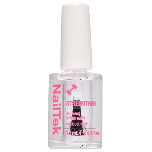 Nail Tek Nail Strengthener Formula 3 – Hard, Dry, Brittle Nails Treatment, 0.5 fl oz Avelisse