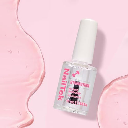 Nail Tek Nail Strengthener Formula 3 – Hard, Dry, Brittle Nails Treatment, 0.5 fl oz Avelisse