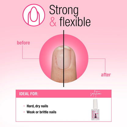 Nail Tek Nail Strengthener Formula 3 – Hard, Dry, Brittle Nails Treatment, 0.5 fl oz Avelisse