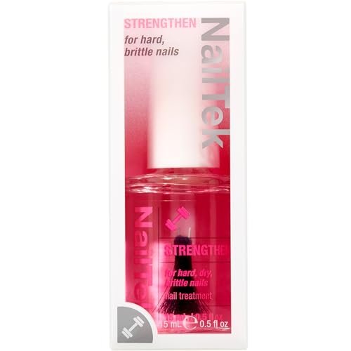 Nail Tek Nail Strengthener Formula 3 – Hard, Dry, Brittle Nails Treatment, 0.5 fl oz Avelisse