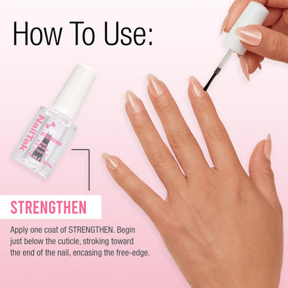 Nail Tek Nail Strengthener Formula 3 – Hard, Dry, Brittle Nails Treatment, 0.5 fl oz Avelisse