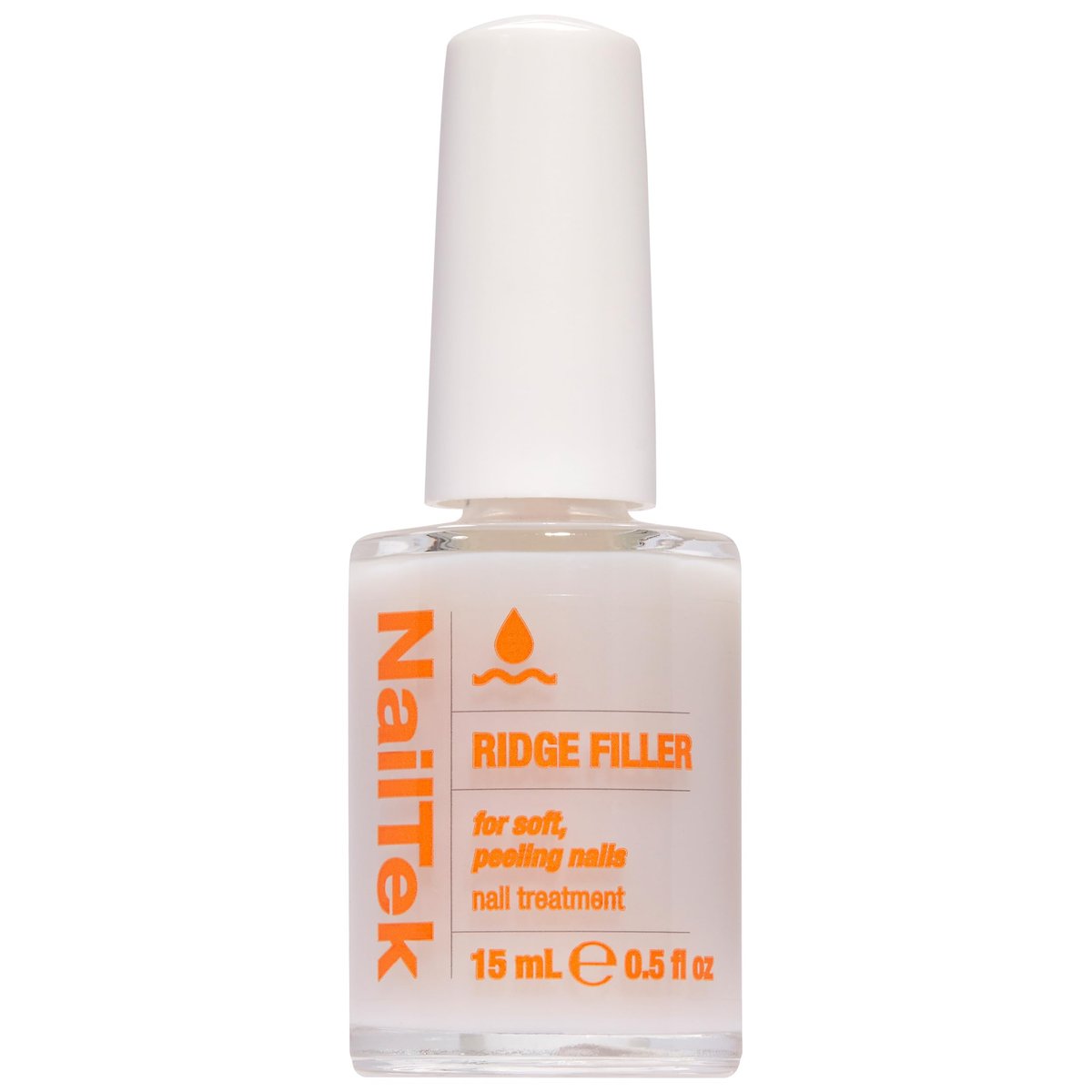 Nail Tek Ridge Filler Formula 2 – Clear Ridge Filler for Nails, Base Coat & Strengthener for Soft Peeling Nails, 0.5 fl oz Avelisse