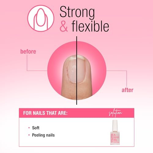 Nail Tek Ridge Filler Formula 3 – Clear Ridge Filler, Base Coat & Strengthener for Hard & Brittle Nails | 0.5 fl oz Avelisse