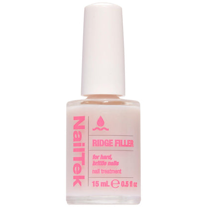 Nail Tek Ridge Filler Formula 3 – Clear Ridge Filler, Base Coat & Strengthener for Hard & Brittle Nails | 0.5 fl oz Avelisse