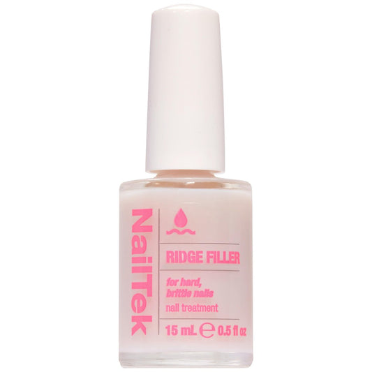 Nail Tek Ridge Filler Formula 3 – Clear Ridge Filler, Base Coat & Strengthener for Hard & Brittle Nails | 0.5 fl oz Avelisse