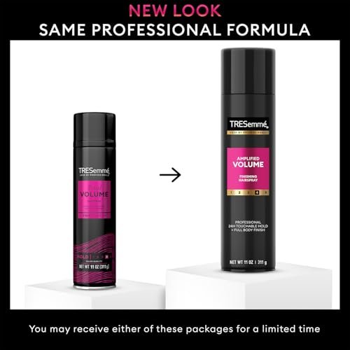 TRESemmé Amplified Volume Finishing Hairspray & Root Boost Spray – 24H Lift, Volumizing Hair Products (8.9 oz, Pack of 2) Avelisse