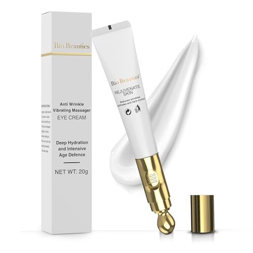 Retinol Under Eye Cream with Electric Massager - Hydrating Anti-Aging Eye Cream to Reduce Dark Circles, Wrinkles & Puffiness for Men & Women Avelisse
