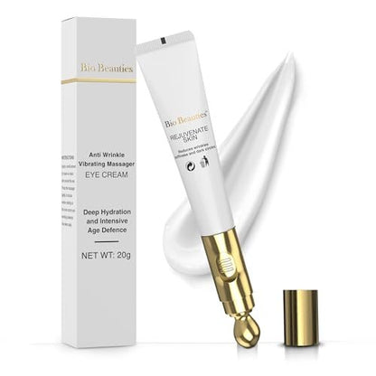 Retinol Under Eye Cream with Electric Massager - Hydrating Anti-Aging Eye Cream to Reduce Dark Circles, Wrinkles & Puffiness for Men & Women Avelisse