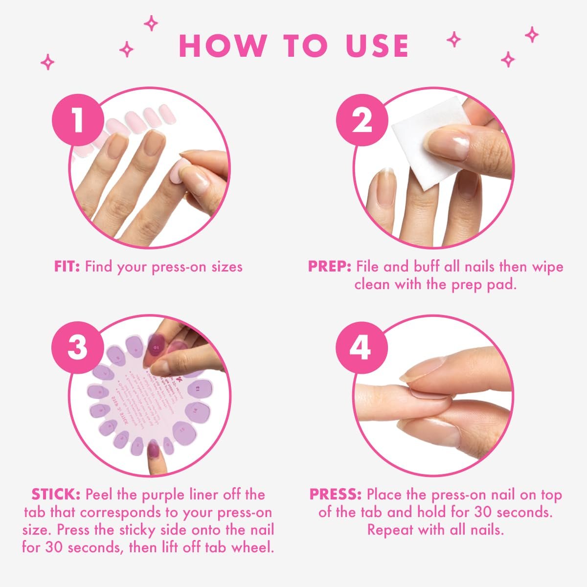 Super Stick Mani Adhesive Tabs Set - No Glue Needed, Non-Toxic, 7-Day Wear for Olive & June Press-On Nails - görsel 7