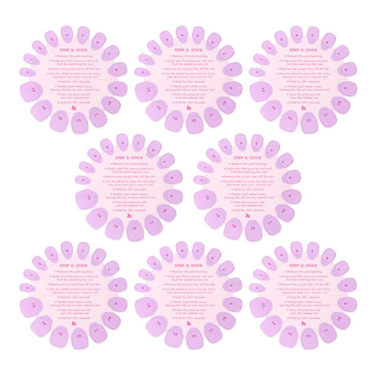 Super Stick Mani Adhesive Tabs Set - No Glue Needed, Non-Toxic, 7-Day Wear for Olive & June Press-On Nails