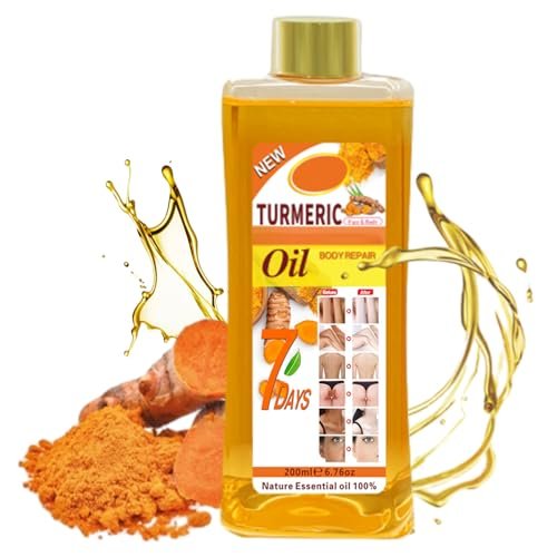Gtrwadd Turmeric Oil for Skin - Natural Moisturizing Nourishing Face & Body Oil with Vitamin E - 6.76 Fl Oz - görsel 2