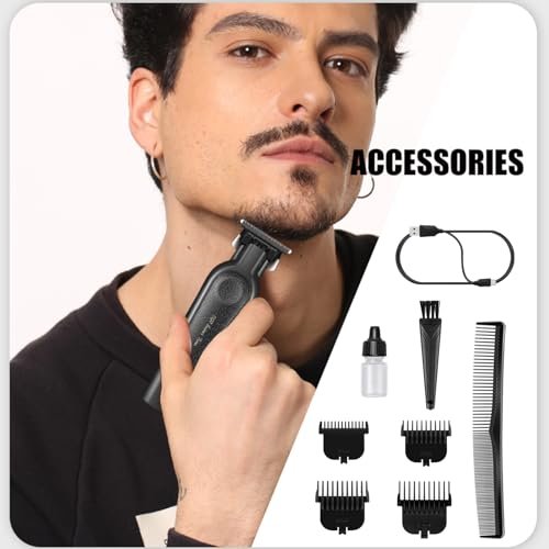 VGR 995 Professional Hair Trimmer for Men – Zero Gapped Barber Edgers, Portable Cordless Beard Trimmer Clipper with 4 Guide Combs, USB Rechargeable - görsel 18