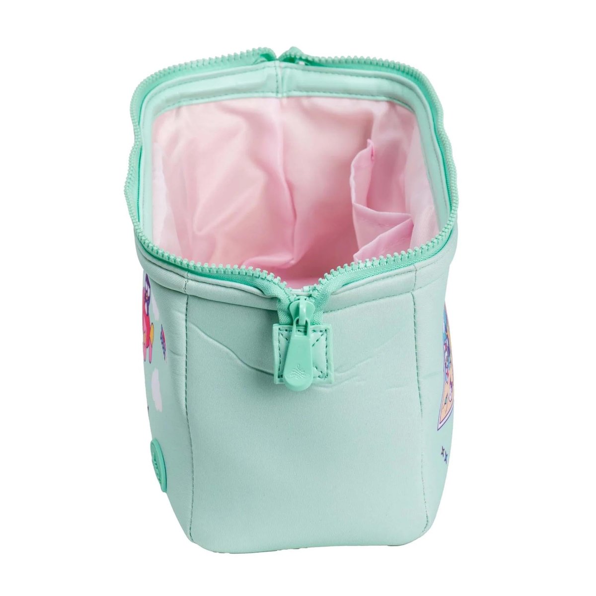 Impressions Vanity Hello Kitty and Friends Vacay Cosmetic Pouch - Mint Faux Leather Travel Makeup Bag with Inner Pockets - görsel 7