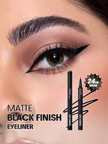 SHEGLAM Oh So Rich Matte Eyeliner - Waterproof, Smudgeproof, Longwearing Liquid Eyeliner - Black - görsel 4