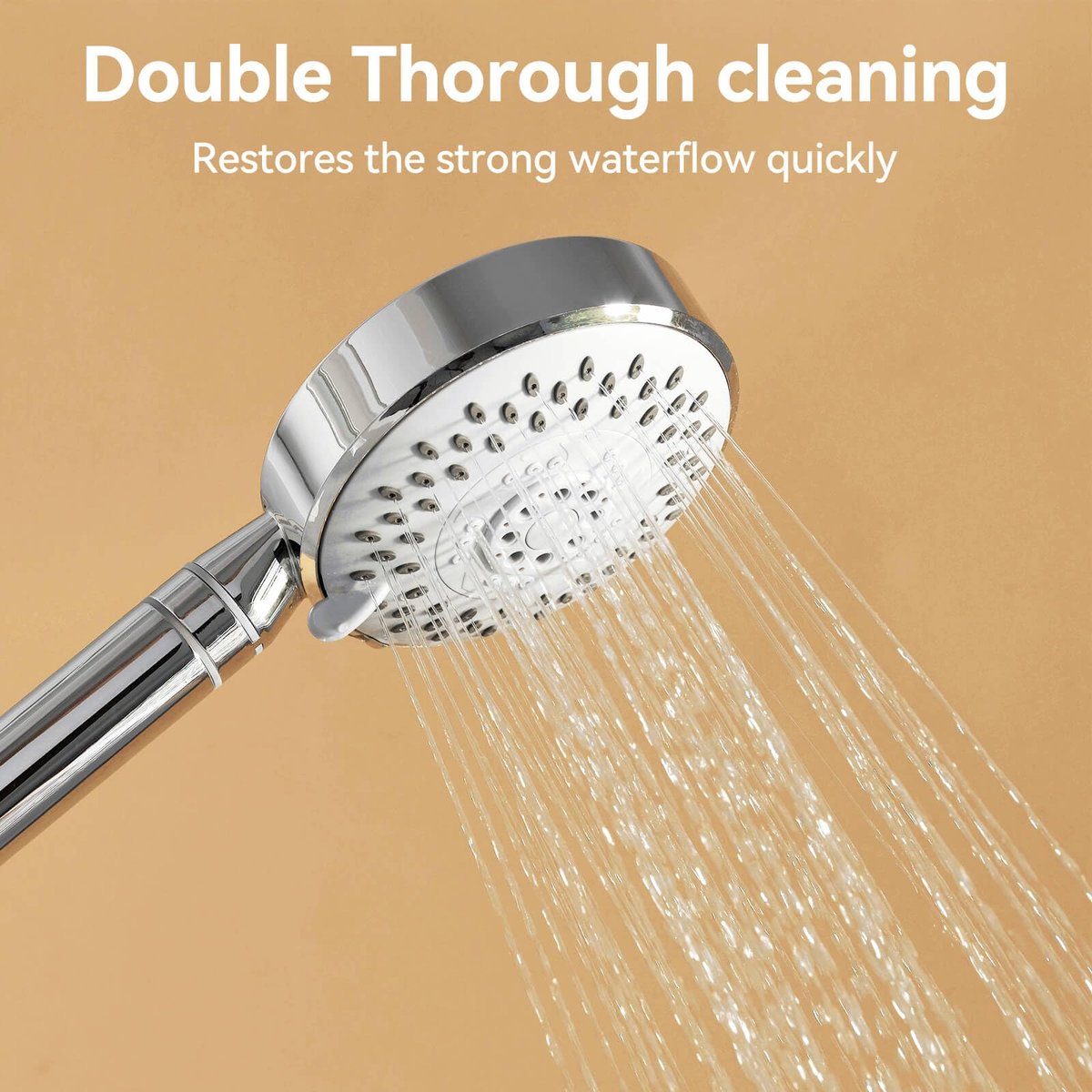 50-Pack Shower Head Cleaning Brush Set - Stainless Steel Anti-Clogging Tool with Protective Cover & Storage Boxes (Orange, White) - görsel 13