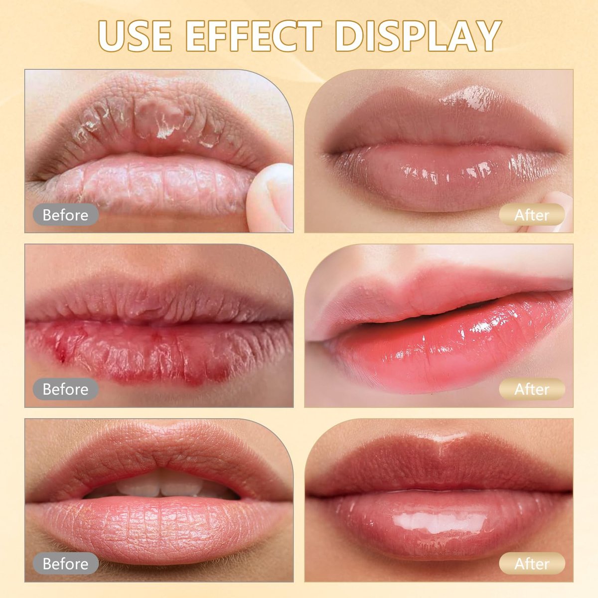 Ginolmis Transferproof Color Changing Lipstick - Gold Crystal pH Lipstick Color Changings, Long Lasting 24H Moisturizing Glossy Shine Lip Gloss for Women (2-Pack) Avelisse