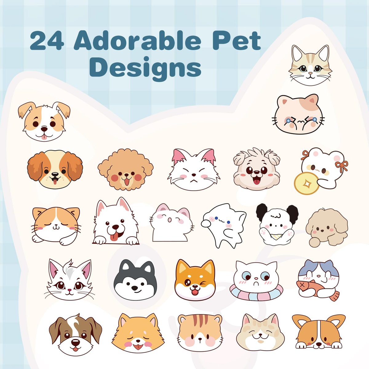 VENROCK Pimple Patches for Face – 48 Count Hydrocolloid Acne Treatment with Cute Pet Shapes, Salicylic Acid, Tea Tree Oil & Centella Asiatica – Fun Acne Spot Stickers for Kids & Adults - görsel 3
