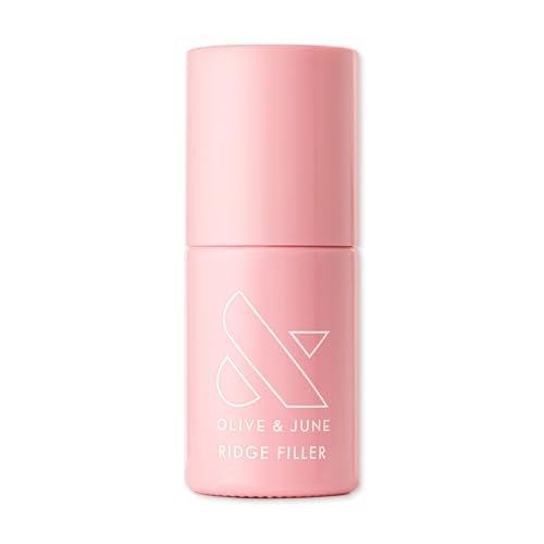 Olive & June Ridge Filler – Smoothing Nail Base Coat for Ridges with Vitamin E & Silica, Vegan & Cruelty-Free, Salon-Quality Mani at Home (0.46 fl oz) Avelisse