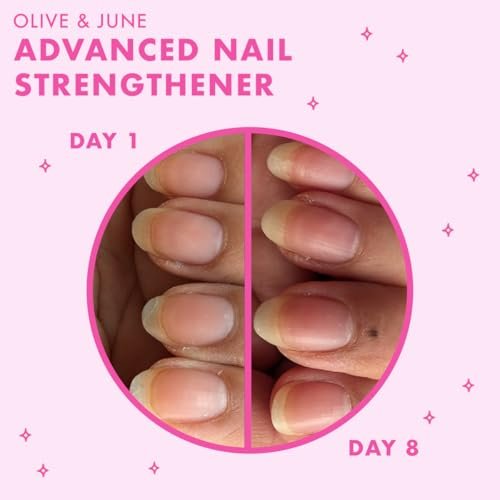Olive & June Advanced Nail Strengthener – Powerful Treatment for Stronger, Longer Nails, Vegan & Cruelty-Free, 0.45 fl oz Avelisse