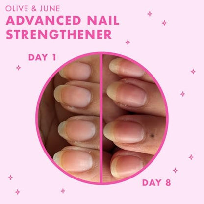 Olive & June Advanced Nail Strengthener – Powerful Treatment for Stronger, Longer Nails, Vegan & Cruelty-Free, 0.45 fl oz Avelisse