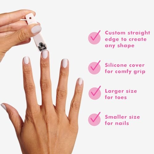 Olive & June Nail Clipper Set – Flat-Edge Clippers for Manicures & Pedicures, Small Fingernail & Large Toenail Clippers, Salon-Quality At-Home Nail Prep Tools - görsel 6