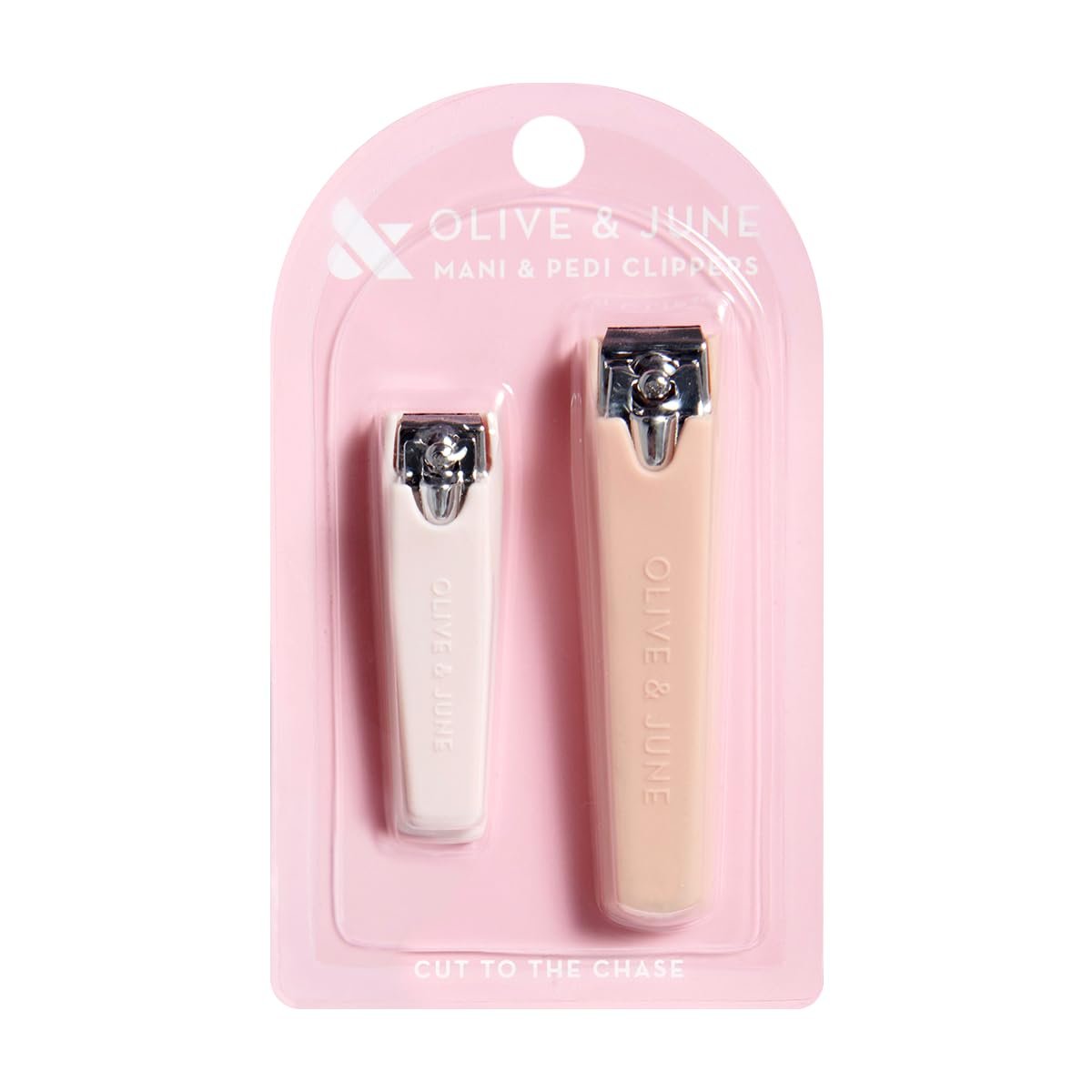 Olive & June Nail Clipper Set – Flat-Edge Clippers for Manicures & Pedicures, Small Fingernail & Large Toenail Clippers, Salon-Quality At-Home Nail Prep Tools - görsel 1