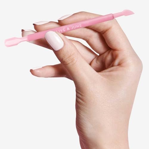 Olive & June Manicure Cuticle Pusher | Dual-Ended Tool for Safe, Easy Cuticle Care | Gentle Plastic Pusher & Cleanup Edge | At-Home Mani Essential with Stable Rubberized Grip - görsel 8
