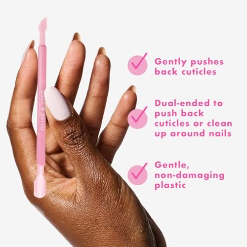 Olive & June Manicure Cuticle Pusher | Dual-Ended Tool for Safe, Easy Cuticle Care | Gentle Plastic Pusher & Cleanup Edge | At-Home Mani Essential with Stable Rubberized Grip - görsel 6
