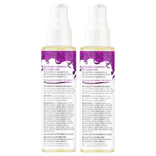 Not Your Mother's Curl Talk Strengthening Oil (2-Pack) - 3.3 fl oz Each - Nourishing Frizz Control & Strengthening Oil for Curls Avelisse