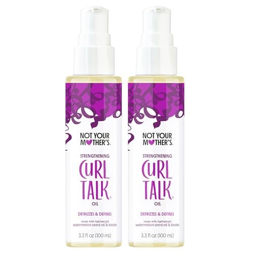 Not Your Mother's Curl Talk Strengthening Oil (2-Pack) - 3.3 fl oz Each - Nourishing Frizz Control & Strengthening Oil for Curls Avelisse