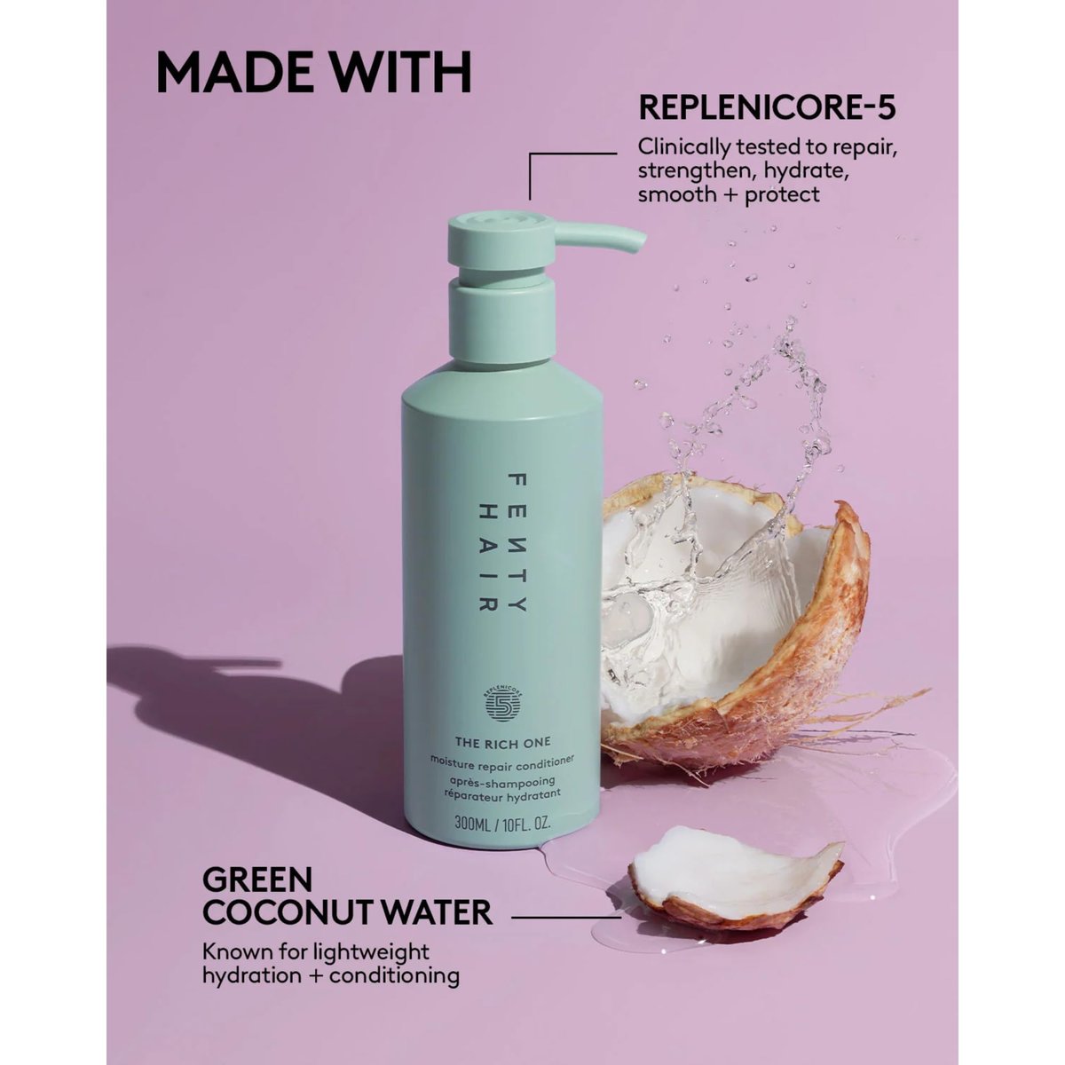 Fenty Hair The Rich One Moisture Repair Conditioner – 300 ml | FENTY BEAUTY Avelisse
