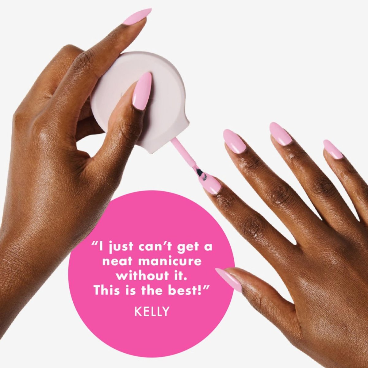 Olive & June The Poppy Universal Nail Polish Bottle Handle – Ergonomic Silicone Grip for Easy At-Home Manicure Avelisse