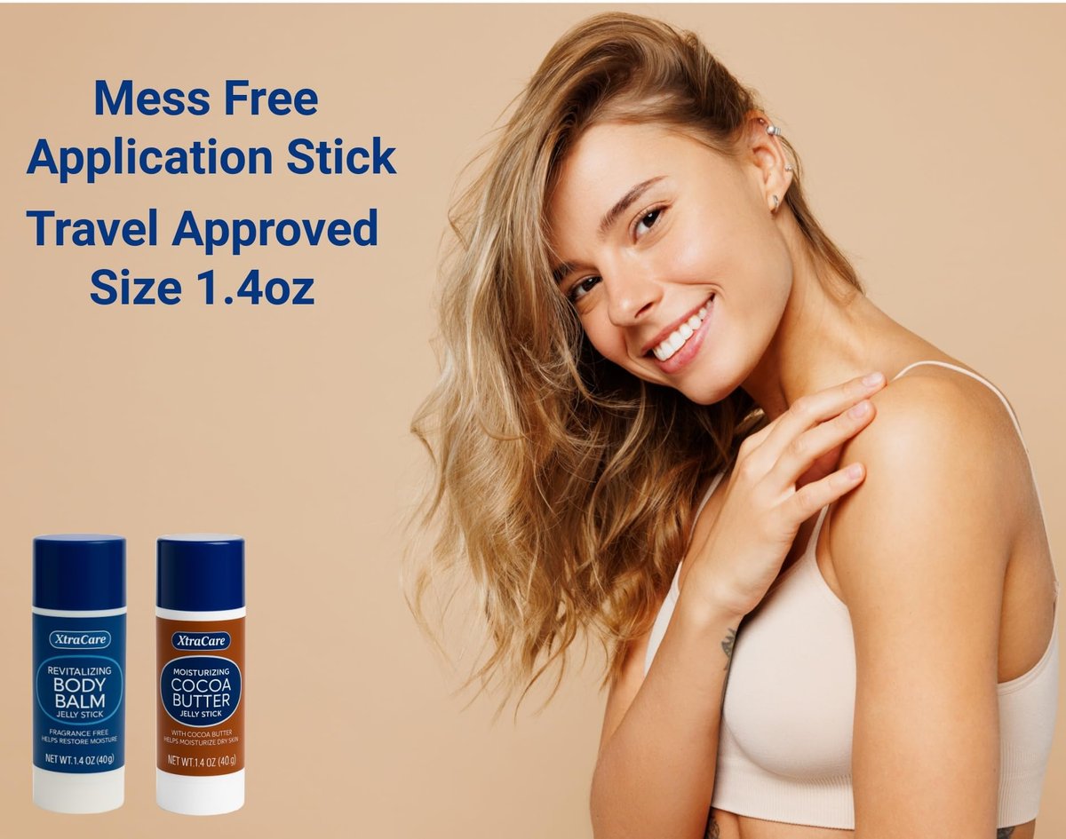 Fragrance Free Body Balm Stick with Petroleum Jelly - 2 Pack Moisturizing Travel Size Balm for Dry Skin - Mess-Free Application & Deep Hydration - 1.4oz Each Portable Skin Care Stick - görsel 5