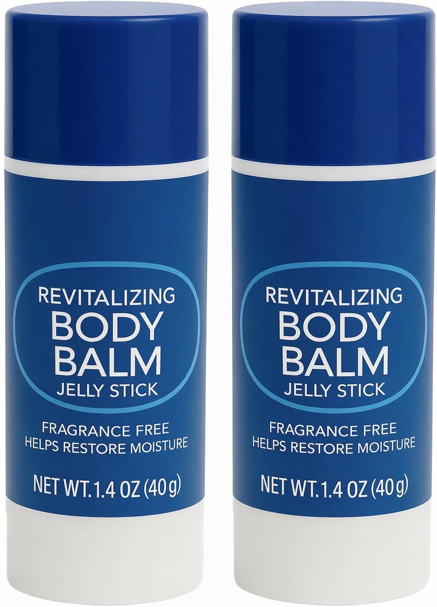 Fragrance Free Body Balm Stick with Petroleum Jelly - 2 Pack Moisturizing Travel Size Balm for Dry Skin - Mess-Free Application & Deep Hydration - 1.4oz Each Portable Skin Care Stick - görsel 1