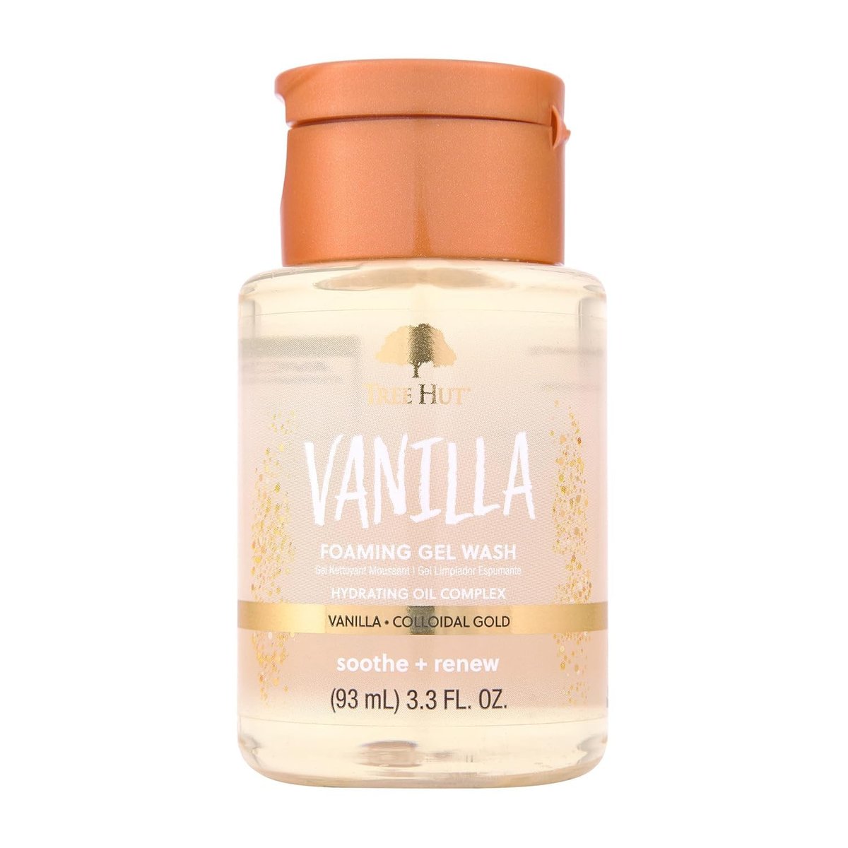 Tree Hut Vanilla Foaming Gel Wash - Moisturizing & Hydrating Body Wash with Shea Butter, 3.3 fl oz for Soft, Fresh & Radiant Skin - görsel 1