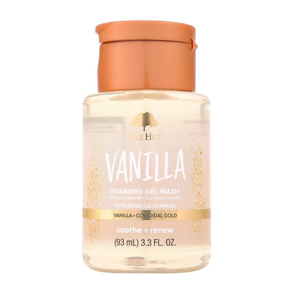 Tree Hut Vanilla Foaming Gel Wash - Moisturizing & Hydrating Body Wash with Shea Butter, 3.3 fl oz for Soft, Fresh & Radiant Skin