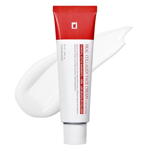 TOSOWOONG Real Collagen Face Cream – Firming & Lifting Moisturizer with Collagen & Hyaluronic Acid, Korean Skincare, 50ml Avelisse